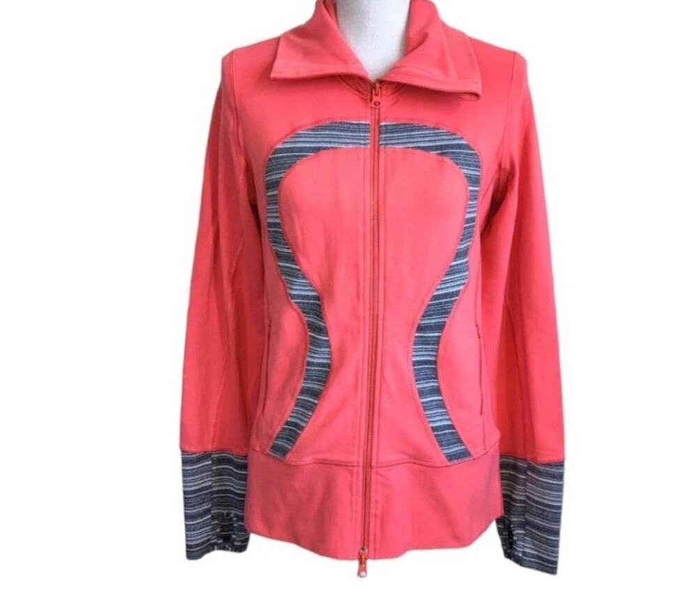 Lululemon Coral Gray Jacket Size 8